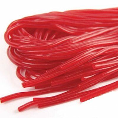 Red Strawberry Licorice Laces ~ 2 Pound Bag ~ Free Shipping