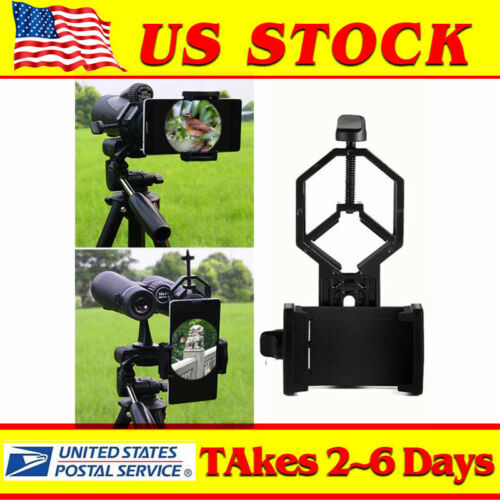 Us! Telescope Spotting Scope Microscope Mount Holder Mobile Phone Camera Adapter