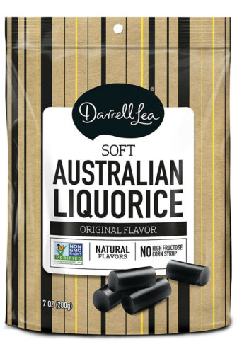 Soft Australian Black Licorice - Darrell Lea 7oz Bag..+