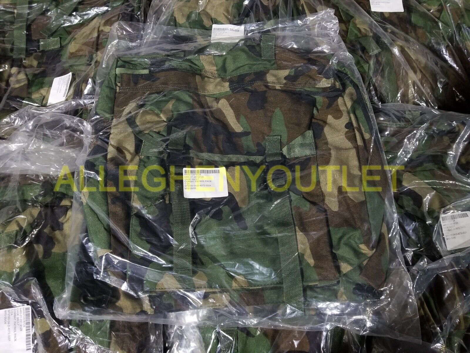 US Military ARMY Combat Patrol Pack Backpack Woodland Camo 8465-01-287-8128 NIB