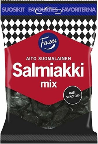 Fazer Salmiakki Mix -salty Licorice  180g  From Finland