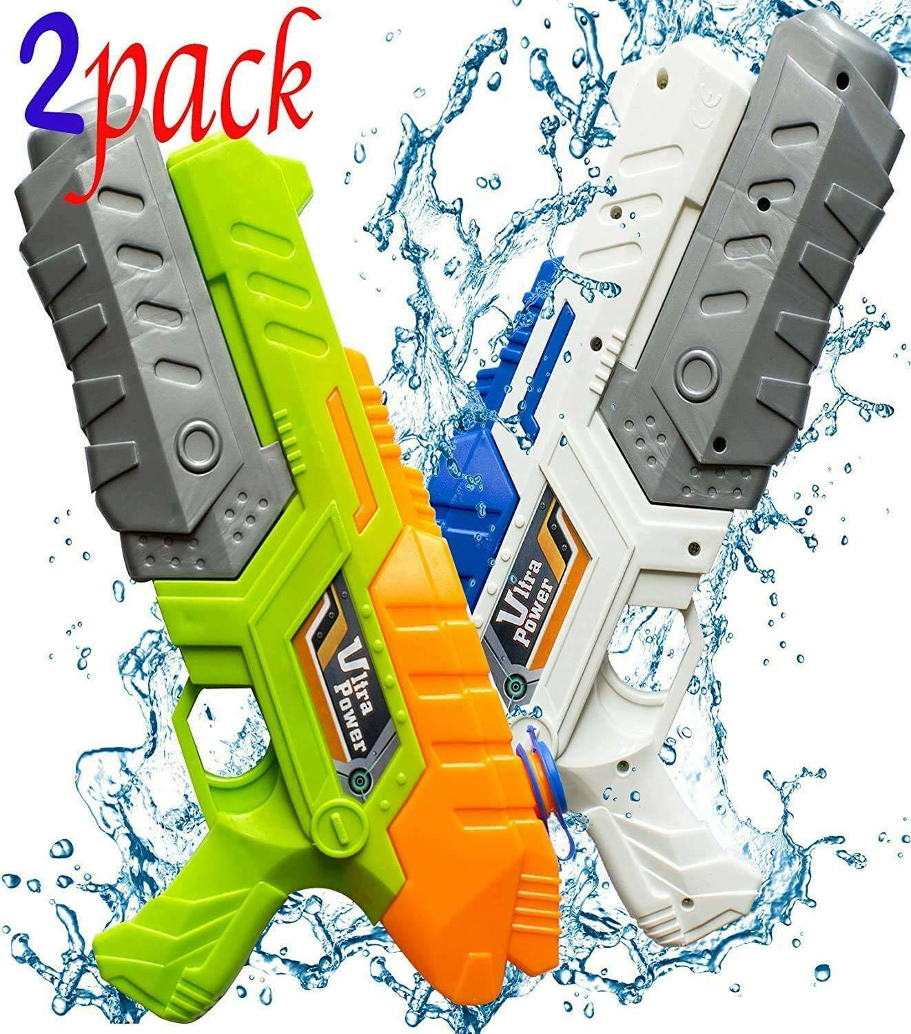 2 P2 Pk 13" Water Gun Super Soaker Kids Summer Squirt Blaster Swimming Pool Toys
