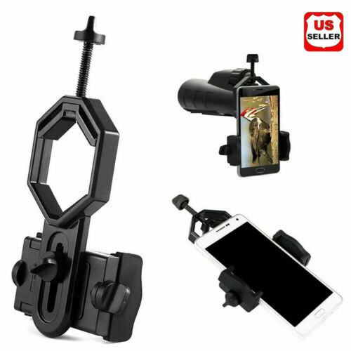 NEW Universal Telescope Cell Phone Mount Adapter for Monocular Spotting Scope US